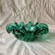 Vintage green glass pocket tray