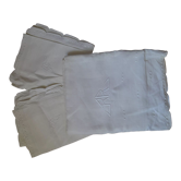 Set of a sheet and its 2 matching monogrammed RR pillowcases