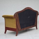 1950s, Danish 2-seater sofa in Biedermeier style, furniture velour.