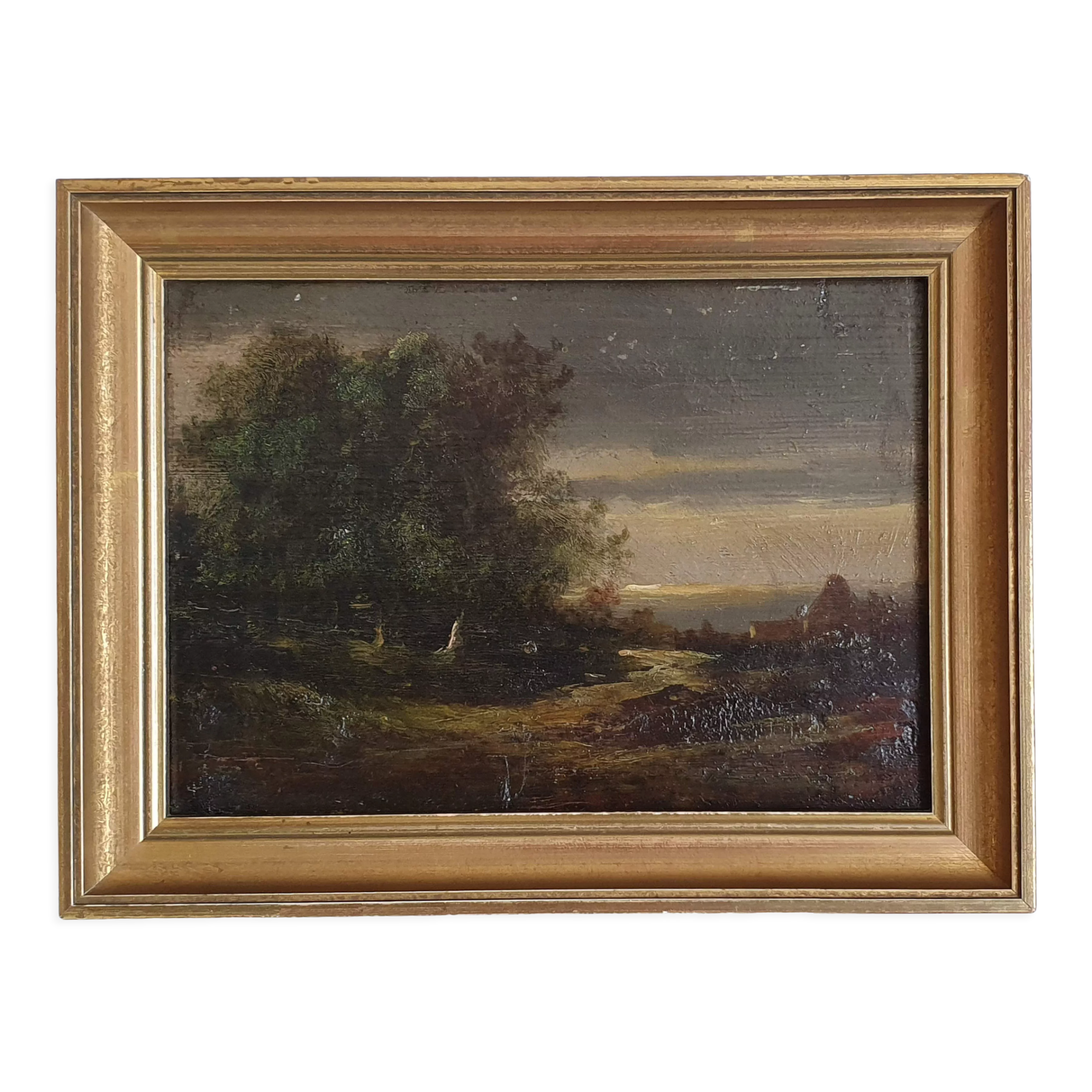 Oil painting on wood 26X20 cm