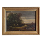 Oil painting on wood 26X20 cm