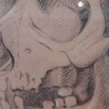 Pair of nineteenth pencil study drawings