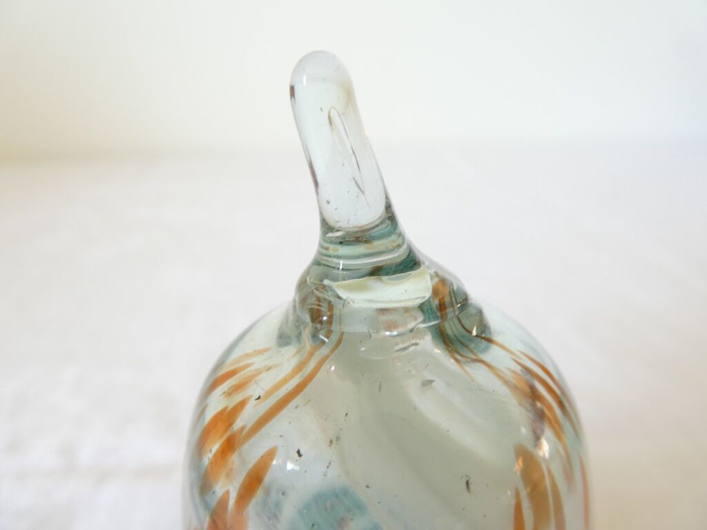 Sulphide / glass pear paperweight Mdina Islands of Malta