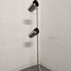 Space Age floor lamp with 2 chrome metal spotlights from the 60s/70s