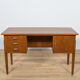 Mid-Century Danish Freestanding Teak Desk, 1960s
