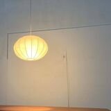 Modern mid-century Cocoon pendant lamp by Friedel Wauer for Goldkant Leuchten, Germany, 1960s.