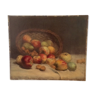 Tableau huile sur toile 19 eme siècle