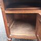 Solid oak and marble bedside tables