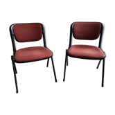 Paire de chaises Vertebra design Ambasz & Piretti Anonima Castelli 1976