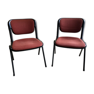 Paire de chaises Vertebra design Ambasz & Piretti Anonima Castelli 1976