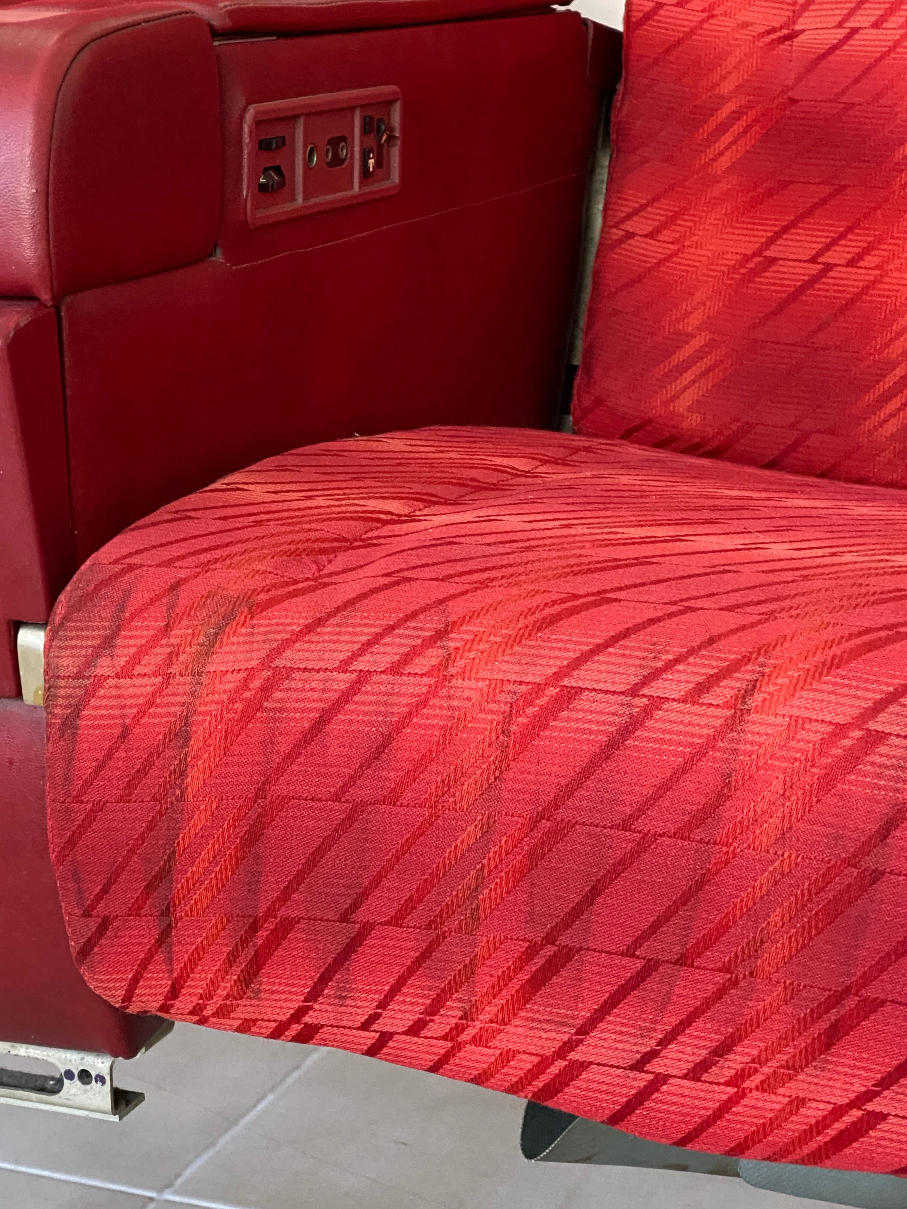 Vintage Air France aircraft chairs