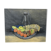 Toile huile fruits