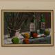 "Nature morte, vin et fruits" de Bronstolf.