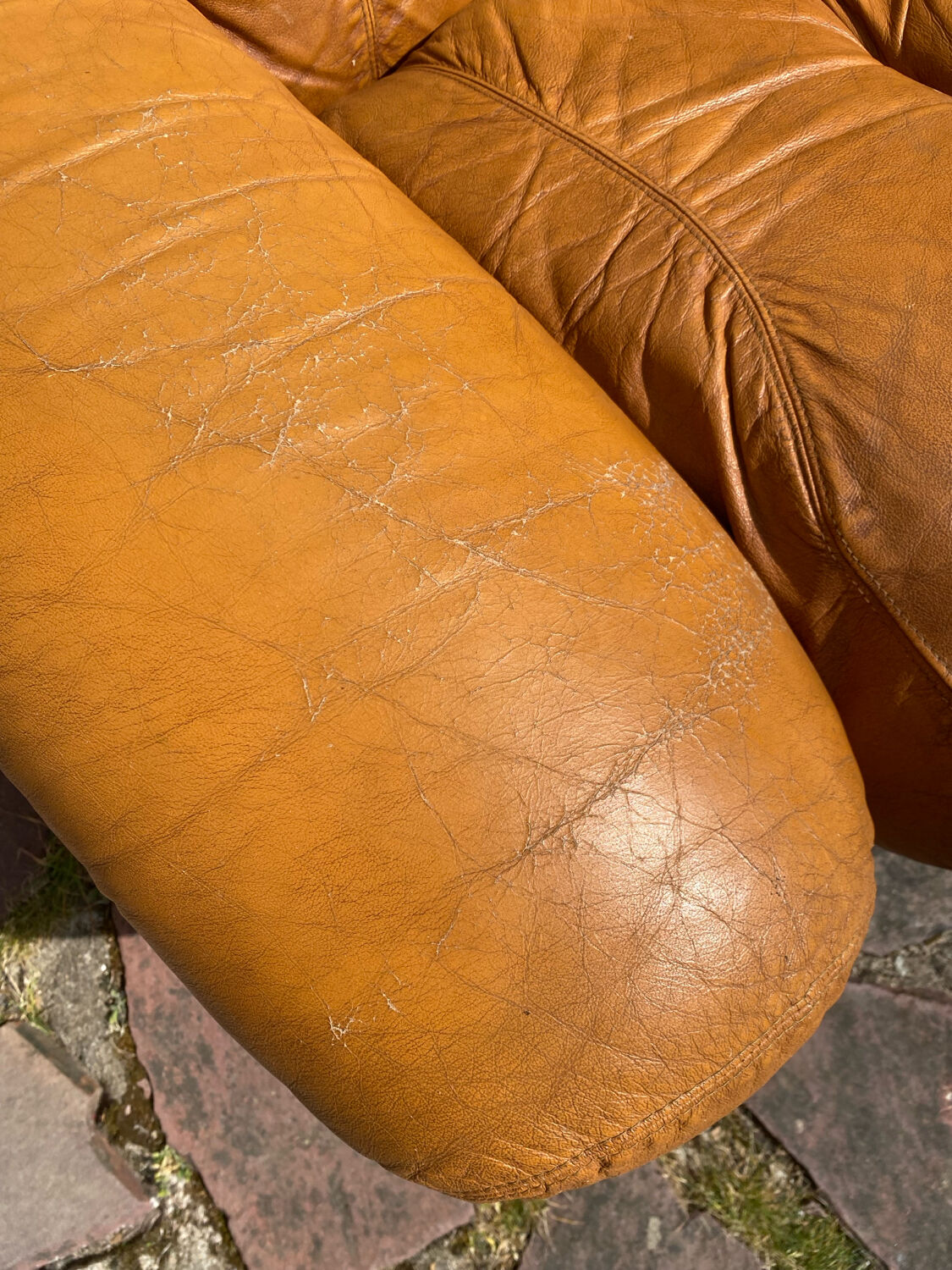 Italian leather armchair