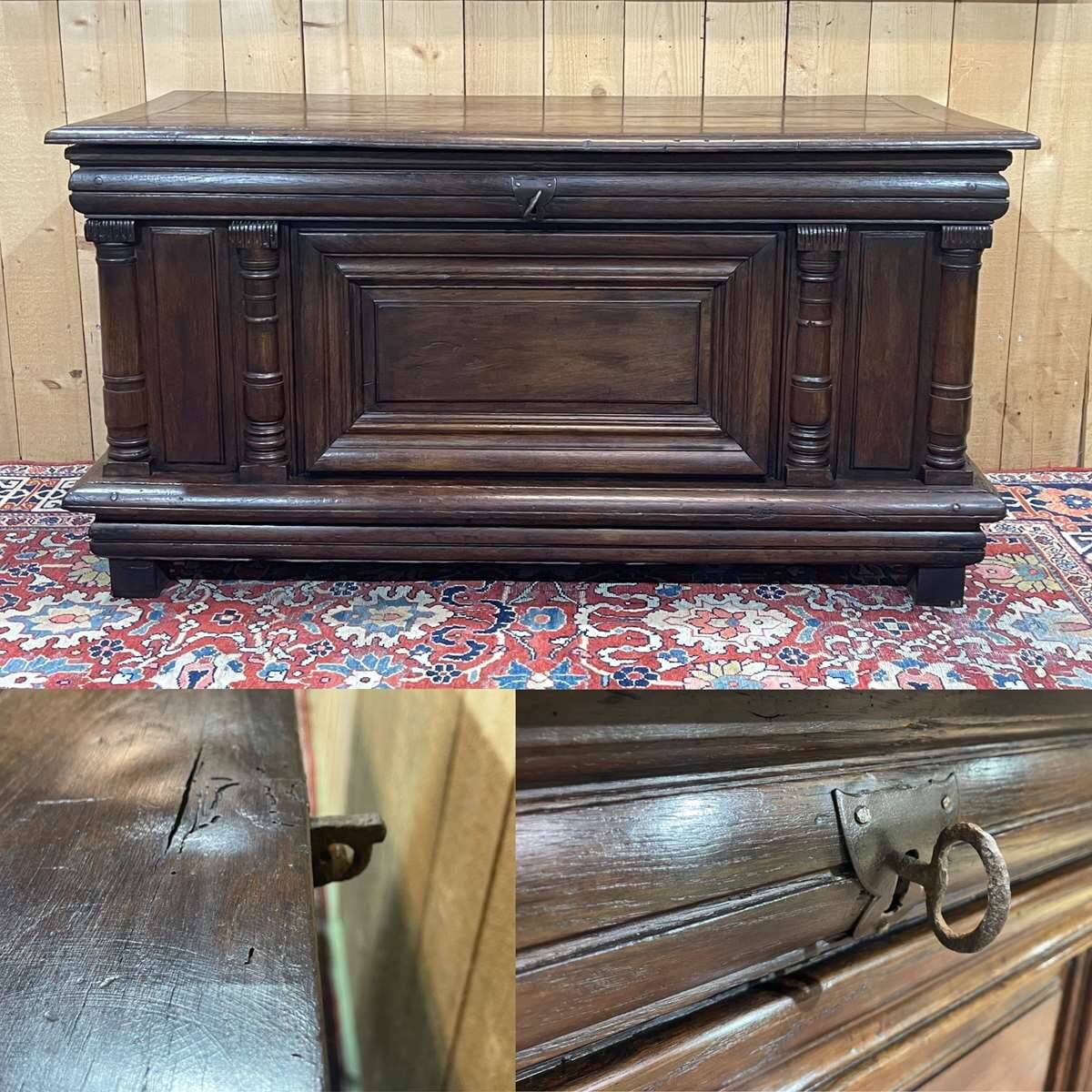 Large 18th century oak chest