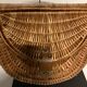 Vintage 70s wicker shopping basket