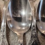 12 silver-plated metal coffee spoons by Ravinet & Cie, Empire 81.