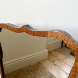 Antique scallop edged wall mirror c.1920-30s