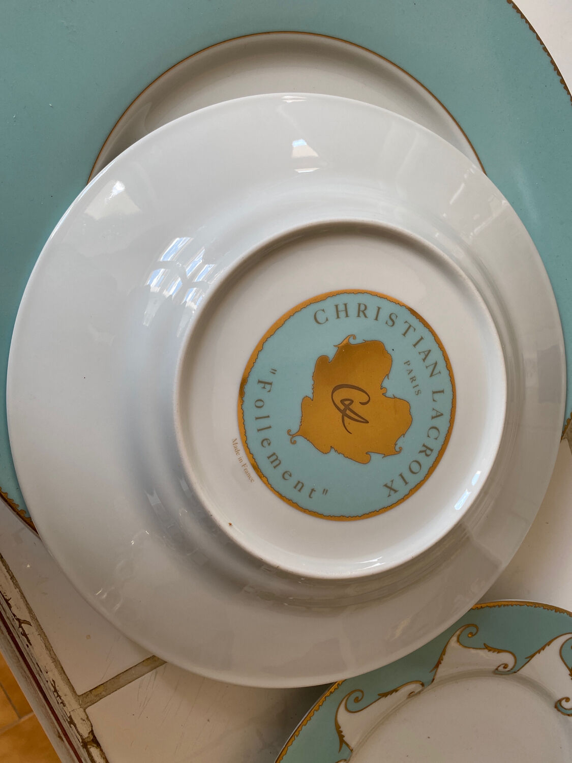 Set of 4 plates Christian Lacroix