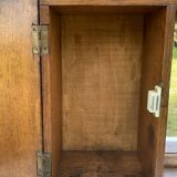 Art Deco Style Oak Wall Cabinet, Circa 1940's