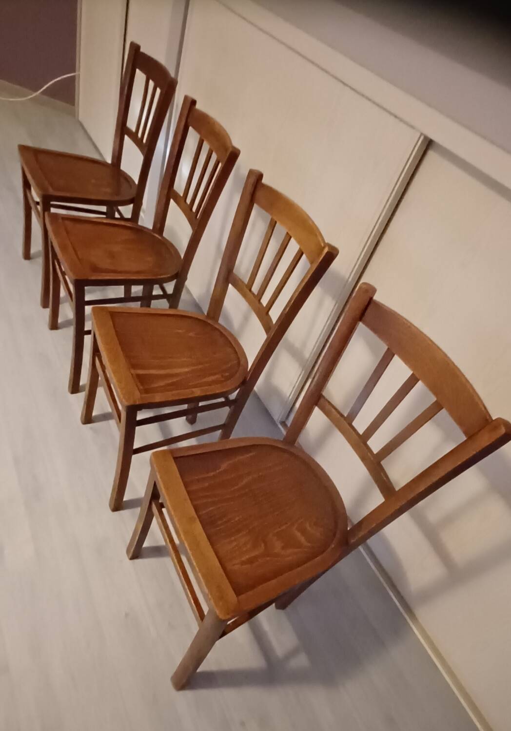 Set of 4 vintage bistro chairs
