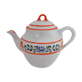 Théière en faïence ancienne de Lunéville K&G oriental