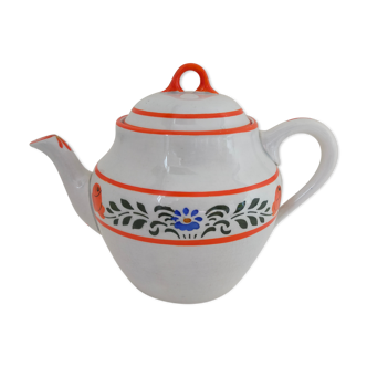 teapot in antique earthenware from Lunéville K&G oriental