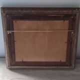 Old painting on cardboard still life