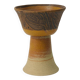 Vintage Scandinavian stoneware chalice cup, Höganäs style, 1960s.