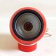 Bright Red Lita Ball Lamp Space Age 70s