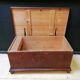Large vintage chest old wooden trunk