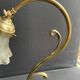 Table lamp – Golden brass and molded glass