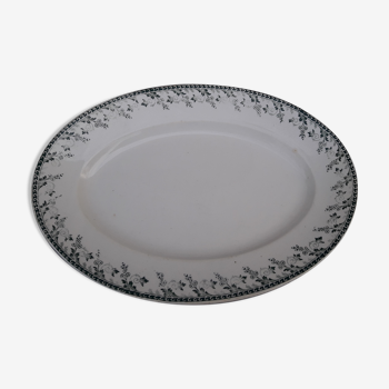 Gien model Montigny L 34 xm oval earthenware dish
