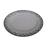Plat ovale en faïence de Gien modèle Montigny L 34 xm