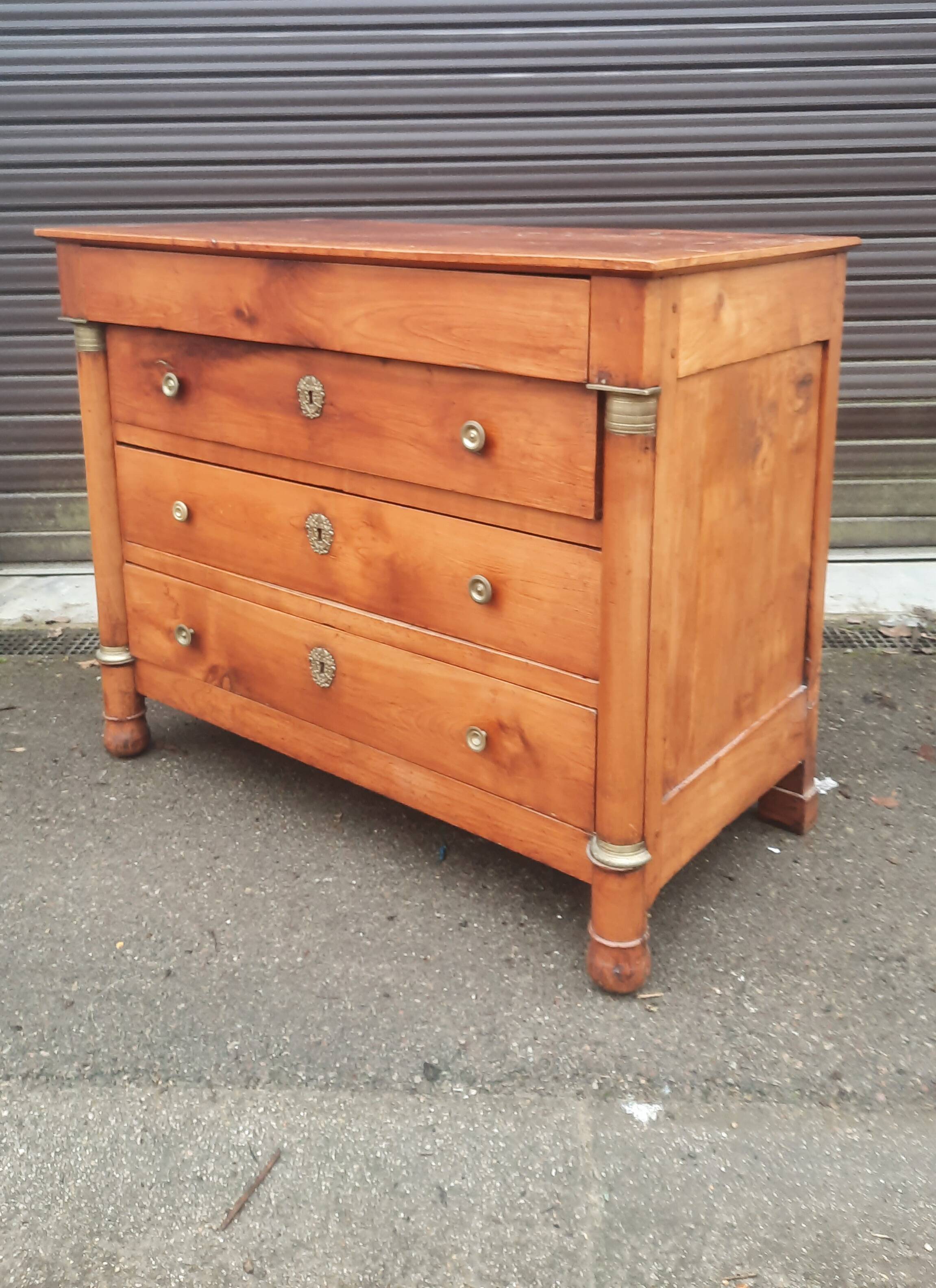 Imposing empire chest of drawers