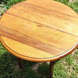 Small round table with flaps Louis Philippe Genuine