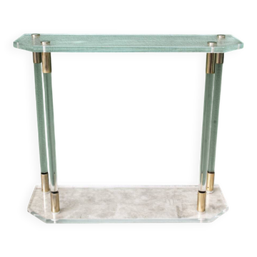 Console, altuglass, années 1970, dans le goût de Charles Hollis Jones