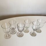 Series of 6 matching 19th walking glasses