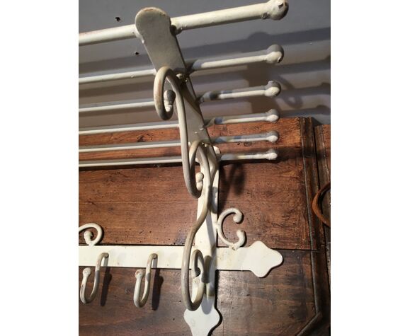 White Wrought Iron Coat Hat Rack Selency White Wrought Iron Coat Hat Rack Selency, Wrought Iron Coat Rack Hat