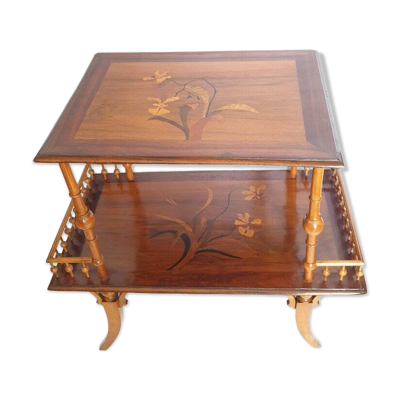 Table à thé Art Nouveau école de Nancy, début XXe