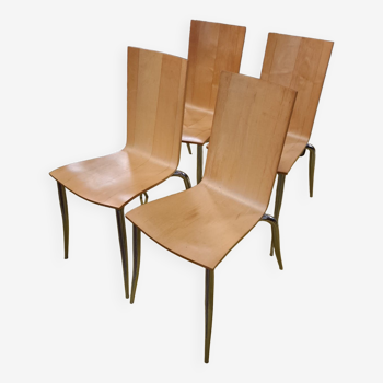 Set of 4 Olly Tango Chairs by Philippe Starck for Driade