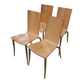 Ensemble de 4 Chaises Olly Tango par Philippe Starck pour Driade