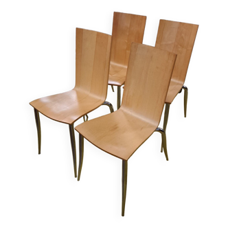 Set of 4 Olly Tango Chairs by Philippe Starck for Driade