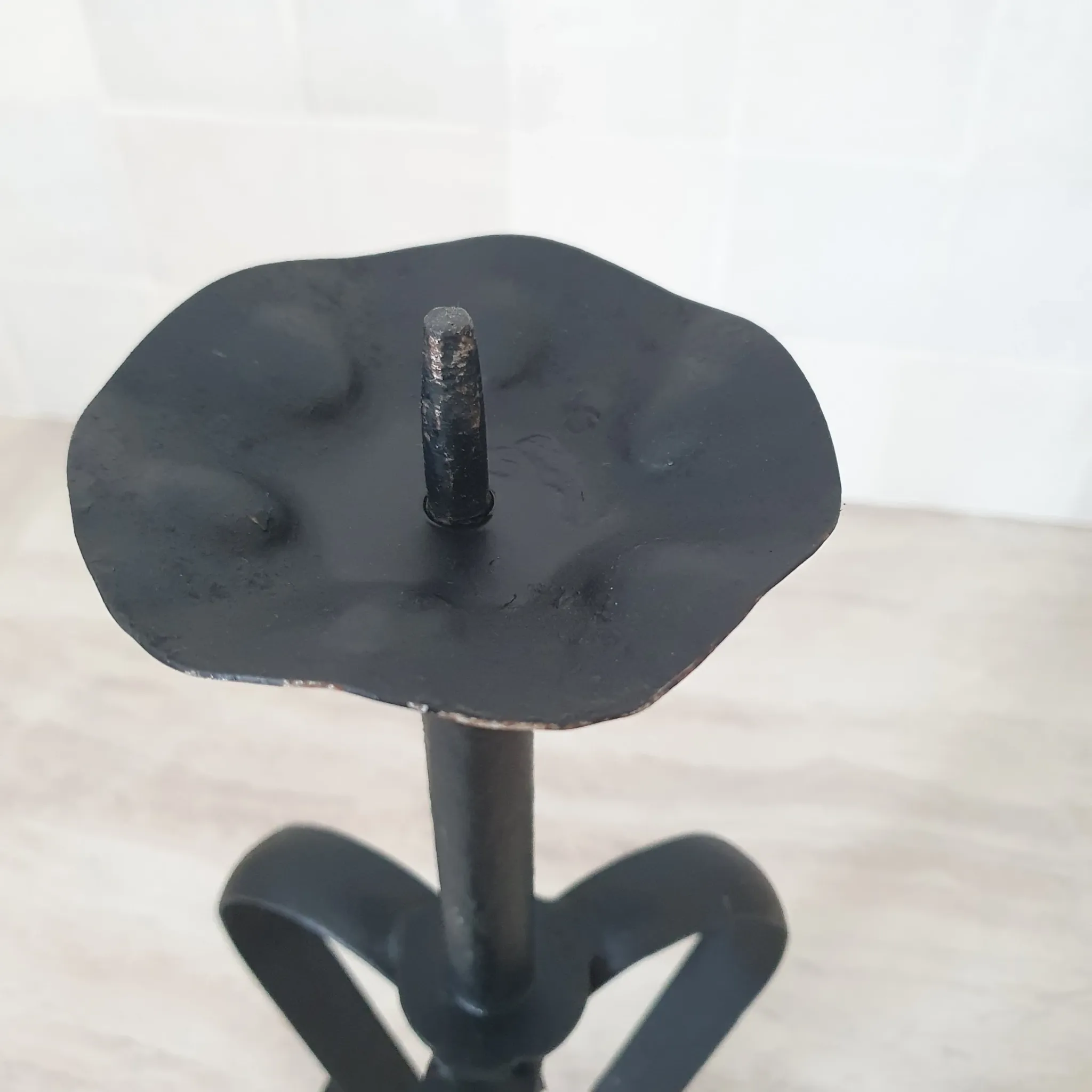 Large metal candlestick