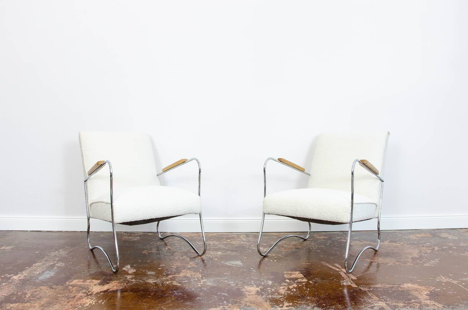 Pair Of Mid Century Armchairs From Fabryka Mebli Wschód Zadziele, 1950s