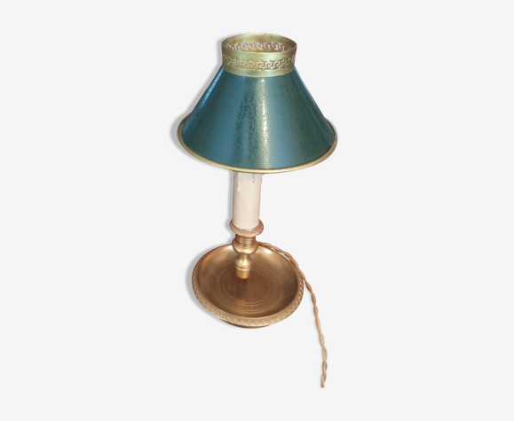 Lamp Bouillotte 1 Arm Of Light Bronze Lampshade Sheet Metal Empire Style Selency Lamp Bouillotte 1 Arm Of Light Bronze, Best Lampshade For Candlestick Lamp
