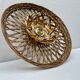 Vintage rattan basket wicker wall light 32 cm
