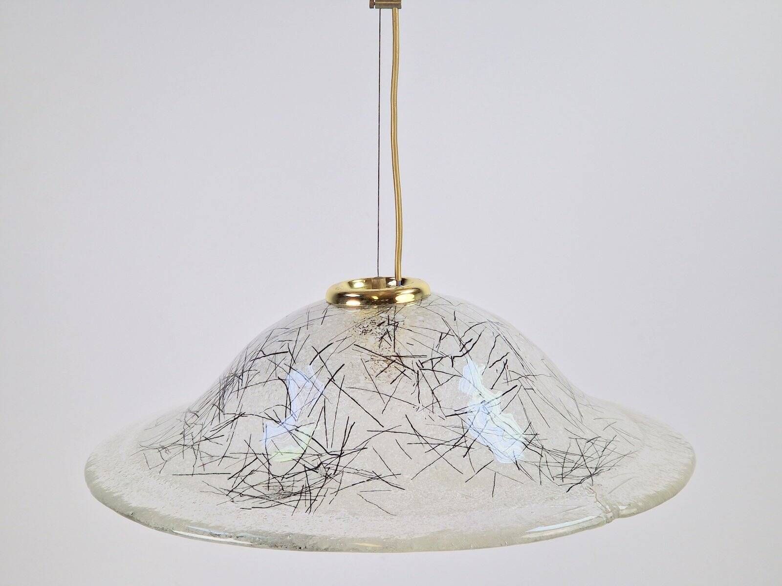 Vintage Murano Glass Pendant Lights from Kaiser-Leuchten, 1960s, Set of 2