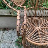 Peacock rattan armchair