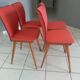 Suite of 4 chairs by Bistrot Baumann 800 by Swiss designer Max Bill 1950s